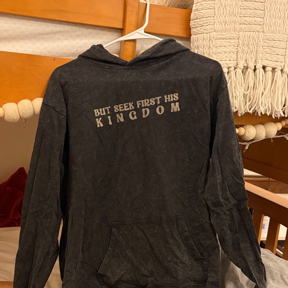 Black Graphic Hoodie